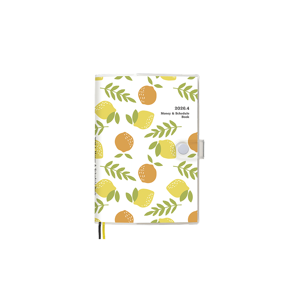 家計簿手帳4月始まり（2026年3月〜2027年4月）